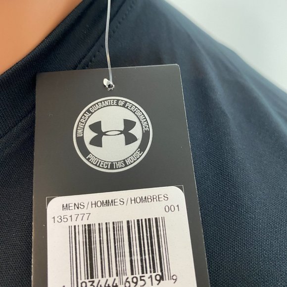🌿Sale🌿 Under Armour Velocity Graphic Black Logo T Shirt Men Size L 1351777 001 - Picture 6 of 7